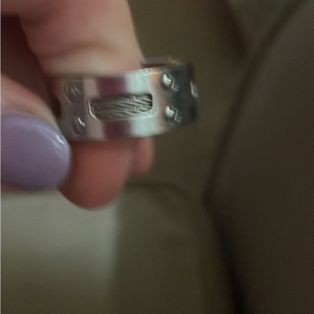 Men’s stainless steel wedding band. Never worn. Very unique piece. - Picture 1 of 2
